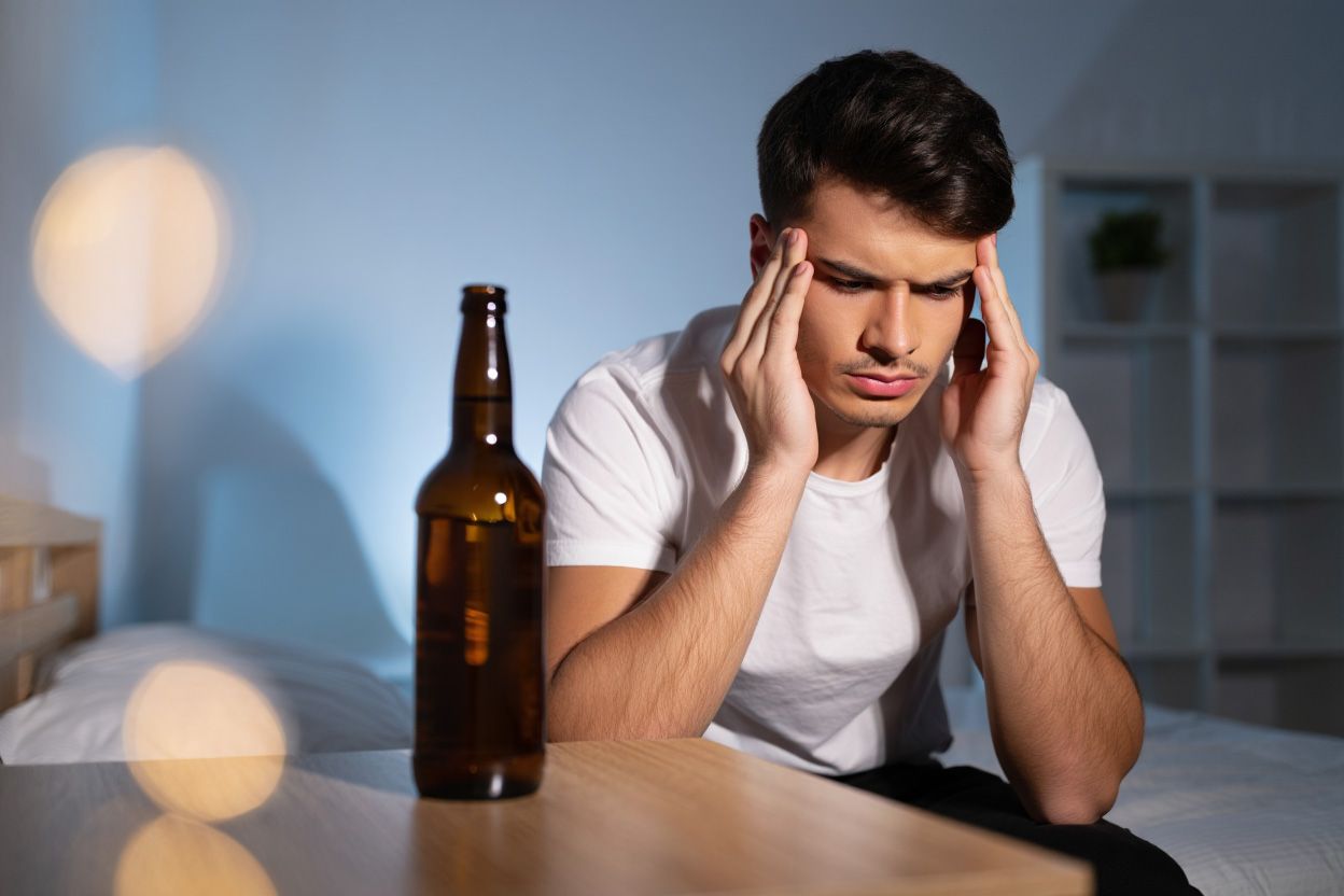 Мужчина в интоксикации